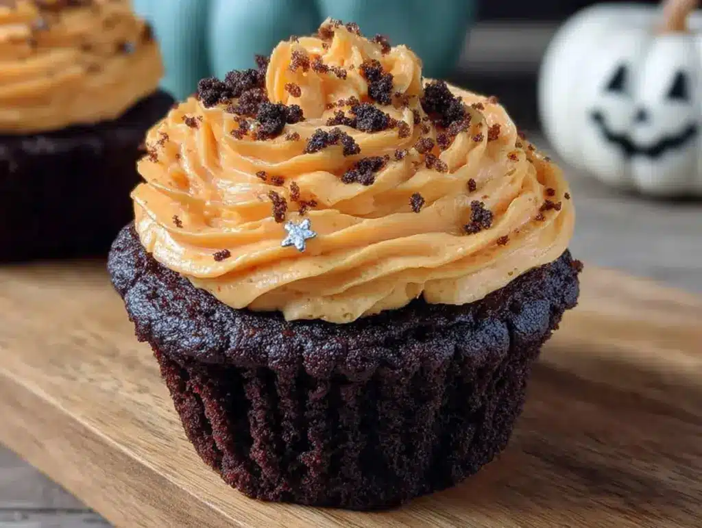 Black Velvet Cupcakes Halloween - featured image