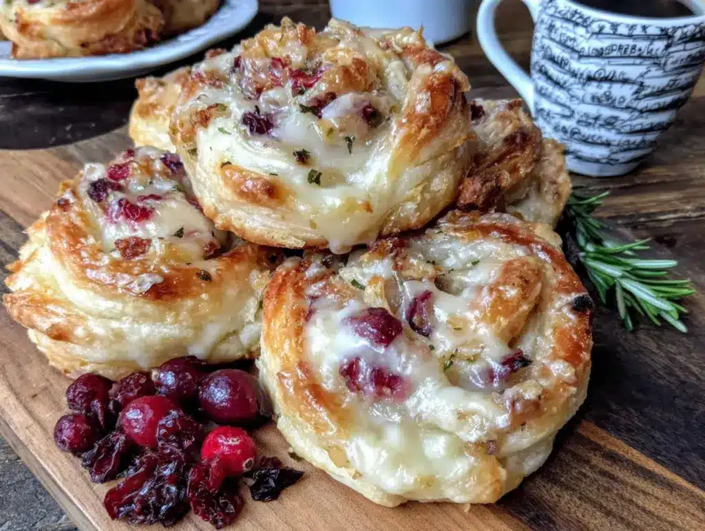 Cranberry-Brie-Blätterteigschnecken - featured image