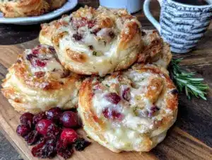 Cranberry-Brie-Blätterteigschnecken - featured image