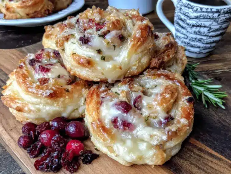 Cranberry-Brie-Blätterteigschnecken - featured image