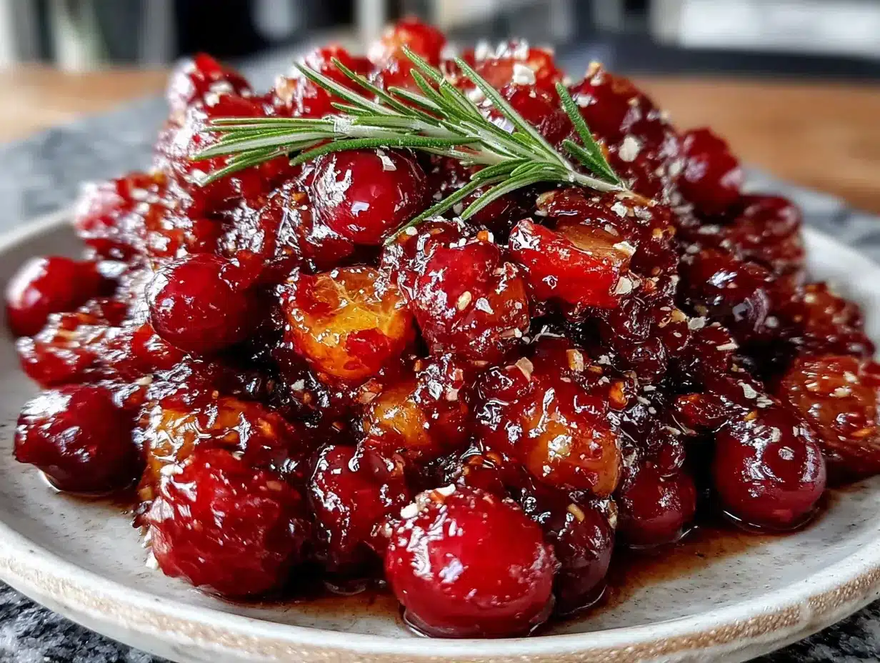 Cranberry-Orangen-Relish mit Rosmarin preparation steps