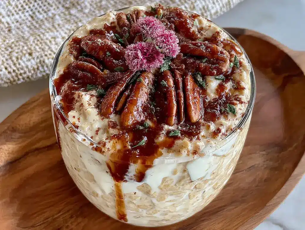 Cremiger Pumpkin Spice Overnight Oats - featured image