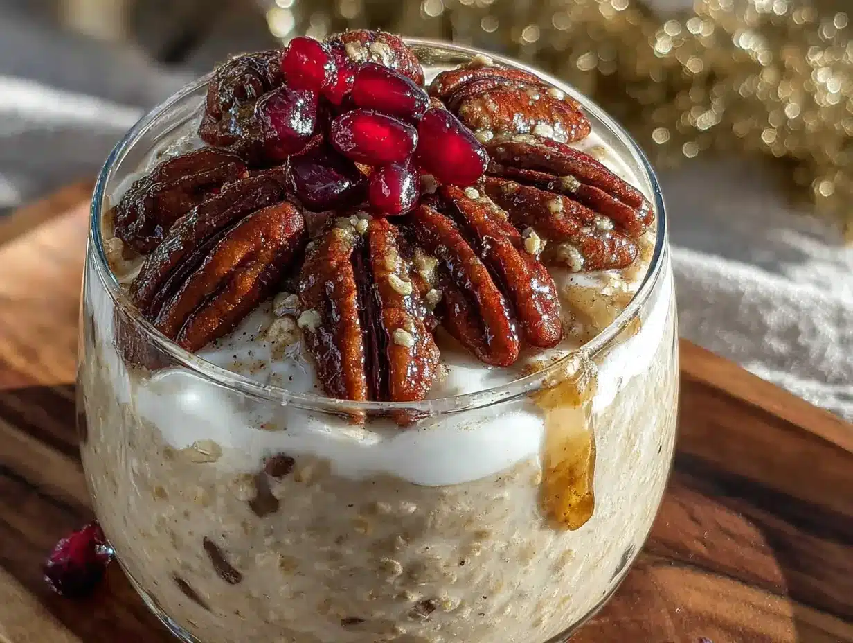 Cremiger Pumpkin Spice Overnight Oats preparation steps
