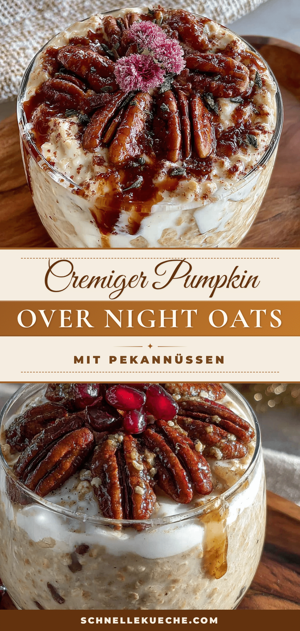 Cremiger Pumpkin Spice Overnight Oats recipe