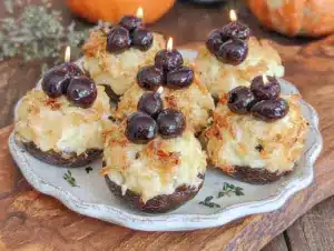 Halloween-Teufelseier mit Oliven-Spinnen - featured image