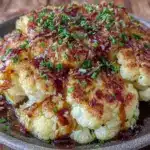 Knoblauch-Parmesan Blumenkohlsteaks Rezept - featured image