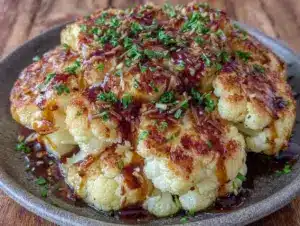 Knoblauch-Parmesan Blumenkohlsteaks Rezept - featured image