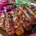 knusprige Entenbrust mit Rotkohl - featured image