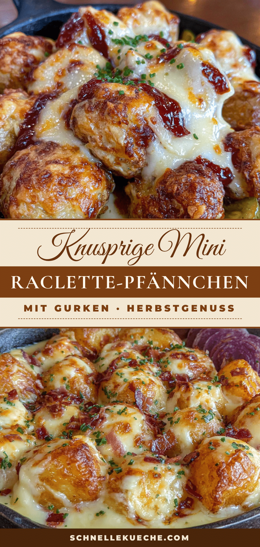 Knusprige Mini Raclette-Pfännchen mit Gurken recipe