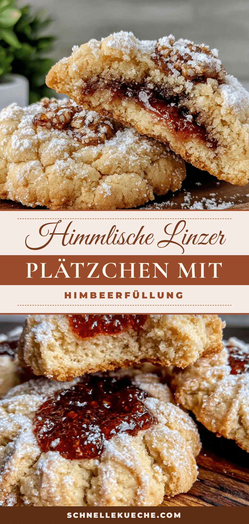Linzer Plätzchen mit Himbeerfüllung recipe