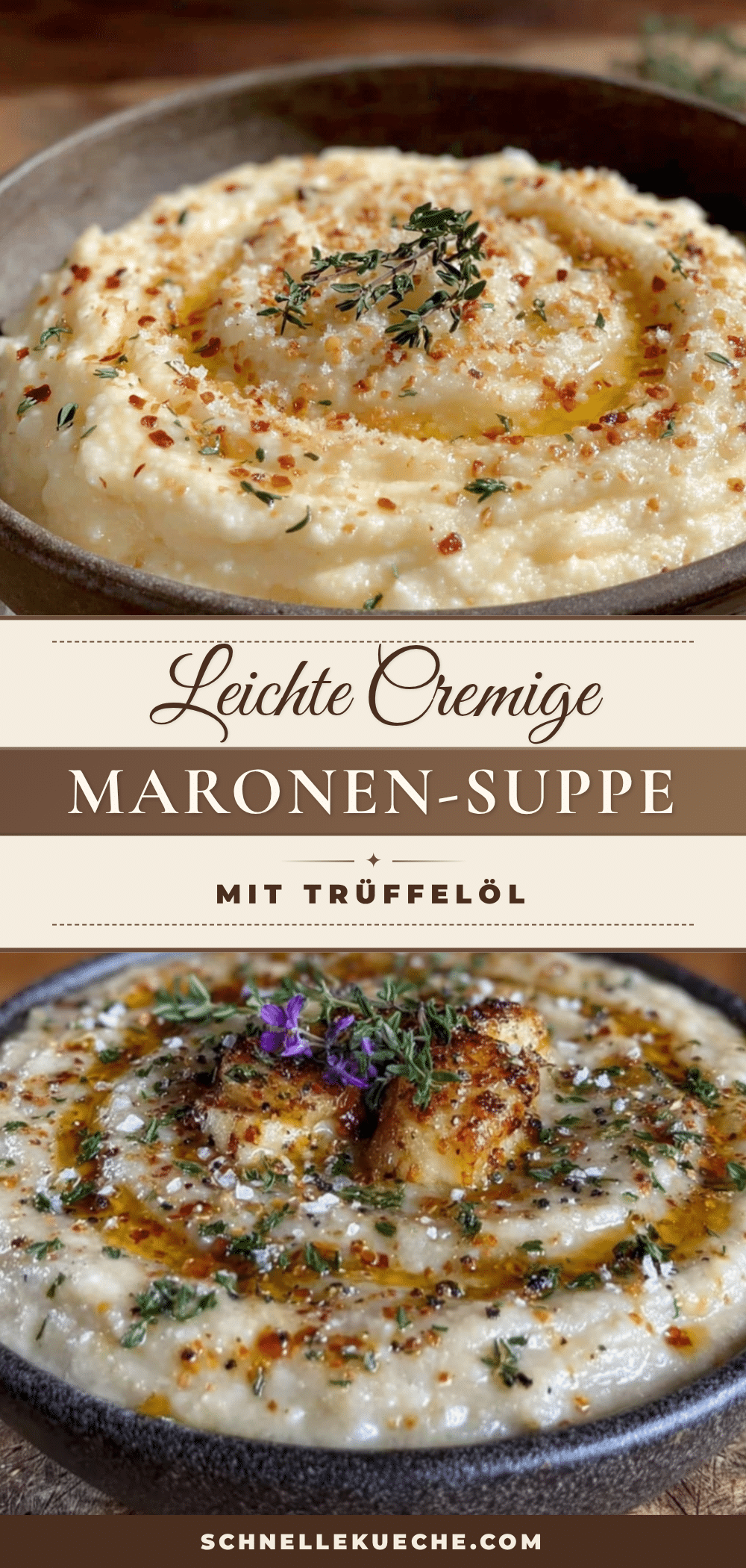 Maronen-Suppe mit Trüffelöl recipe