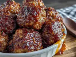 Mini-Fleischbällchen in Cranberry-BBQ-Soße - featured image
