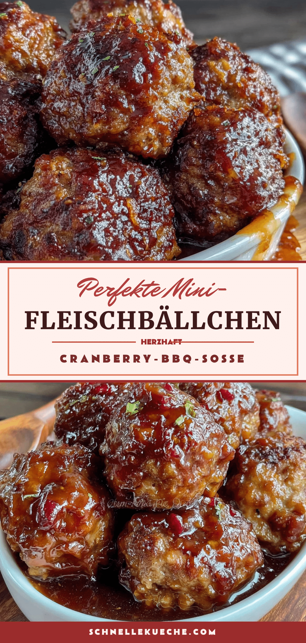 Mini-Fleischbällchen in Cranberry-BBQ-Soße recipe