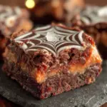 No-Bake Spinnennetz Erdnussbutter Riegel - featured image