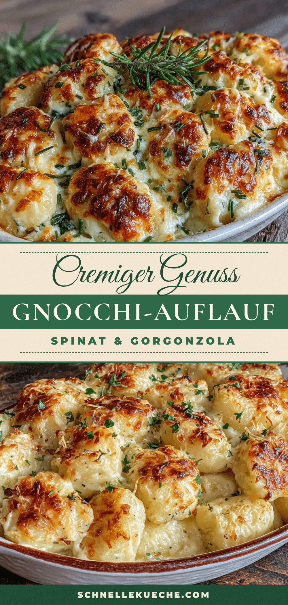 cremiger gnocchi-auflauf mit spinat und gorgonzola recipe