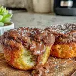 cremiger schoko-lavakuchen aus dem airfryer - featured image