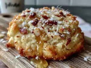 Einfache Marzipan-Plätzchen mit Mandelsplittern - featured image