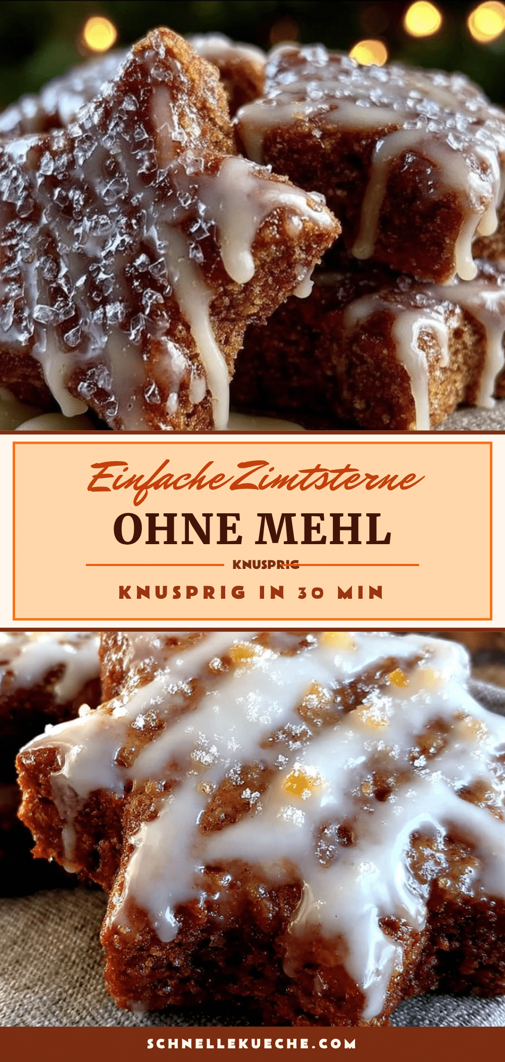 Einfache Zimtsterne ohne Mehl recipe