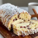 Einfacher Quarkstollen mit Marzipan - featured image