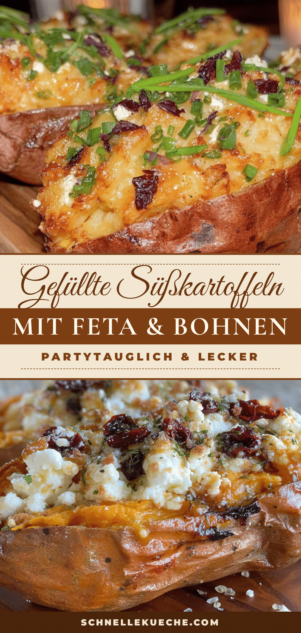 gefüllte Süßkartoffeln mit Feta recipe