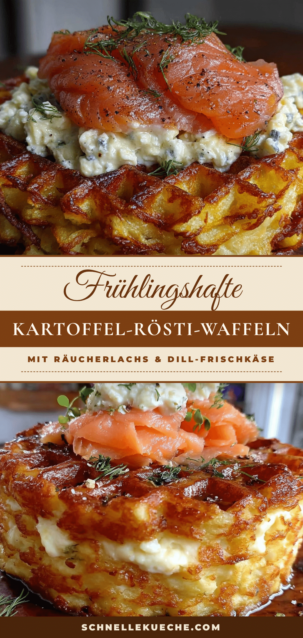 Kartoffel-Rösti-Waffeln mit Lachs recipe