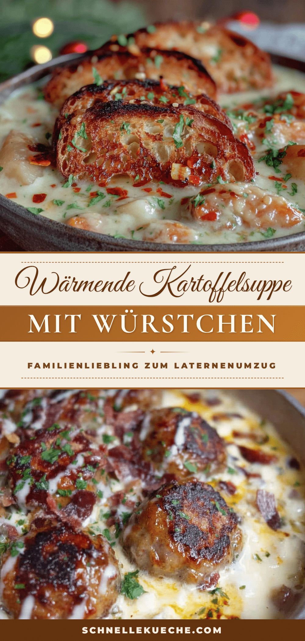 Kartoffelsuppe mit Würstchen recipe