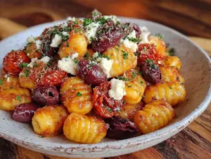 Knusprige Airfryer Gnocchi mit Feta - featured image