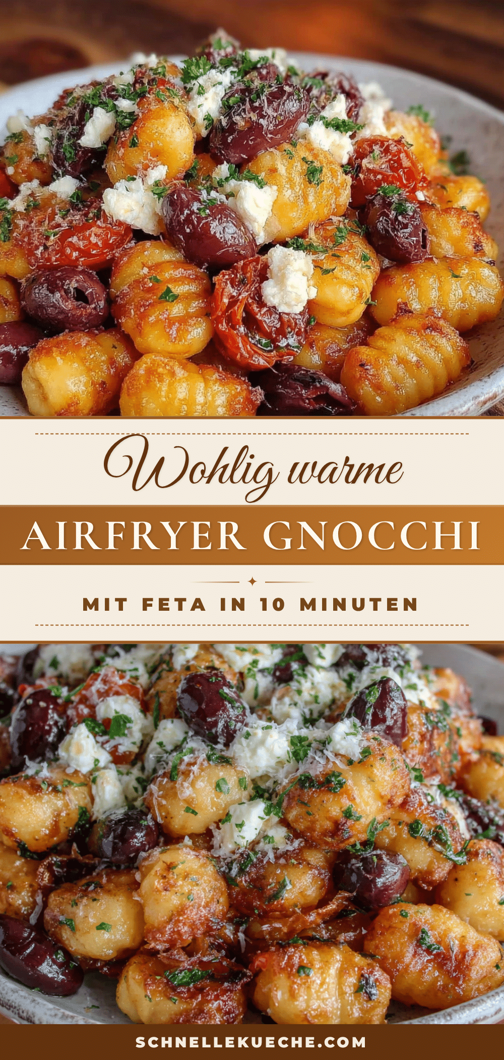 Knusprige Airfryer Gnocchi mit Feta recipe