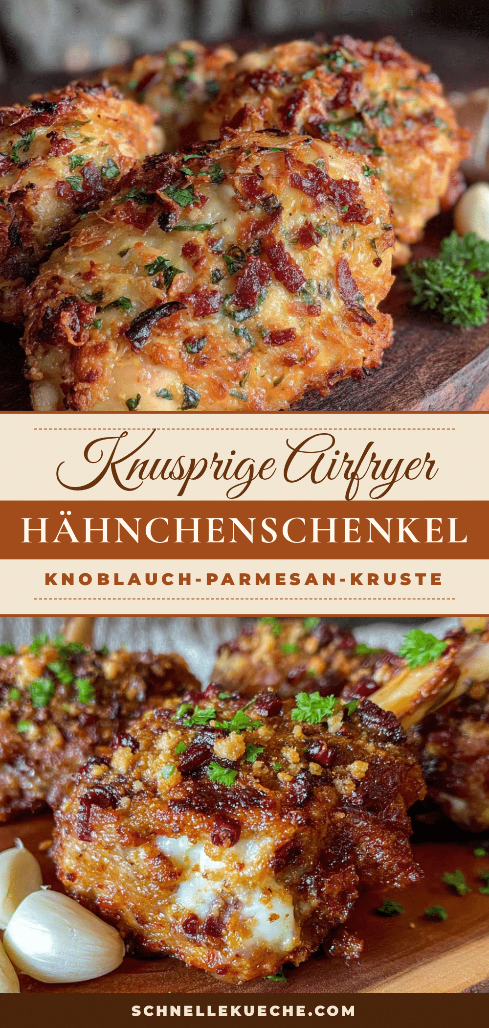 knusprige airfryer hähnchenschenkel mit knoblauch-parmesan-kruste recipe