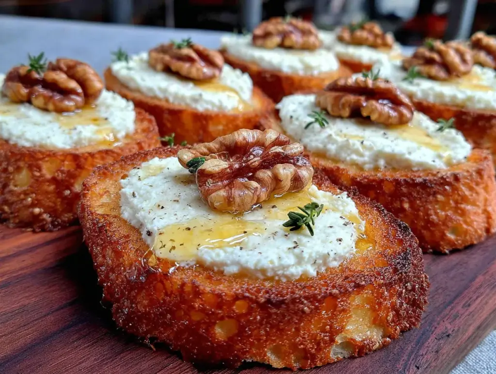 Knusprige Honig-Ricotta-Crostini - featured image