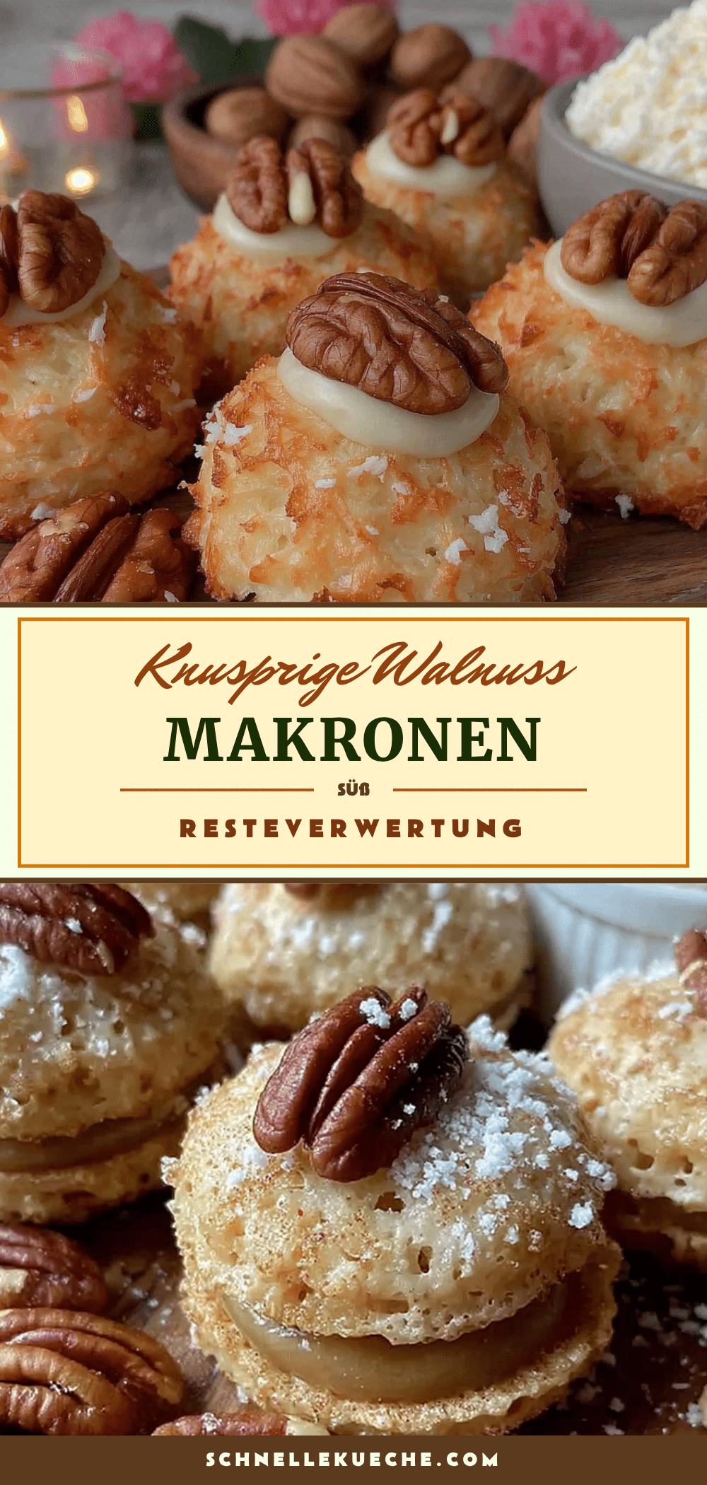 Knusprige Walnuss-Makronen recipe