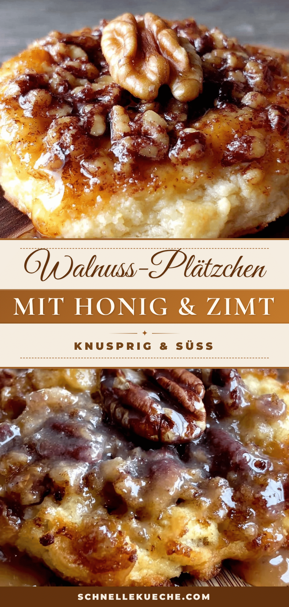 knusprige Walnuss-Plätzchen mit Honig und Zimt recipe