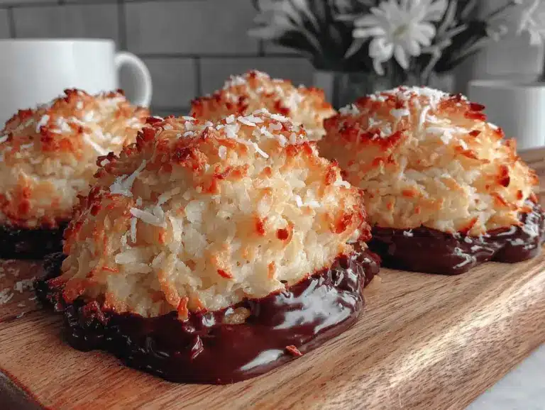Kokosmakronen mit Schokoladenboden - featured image