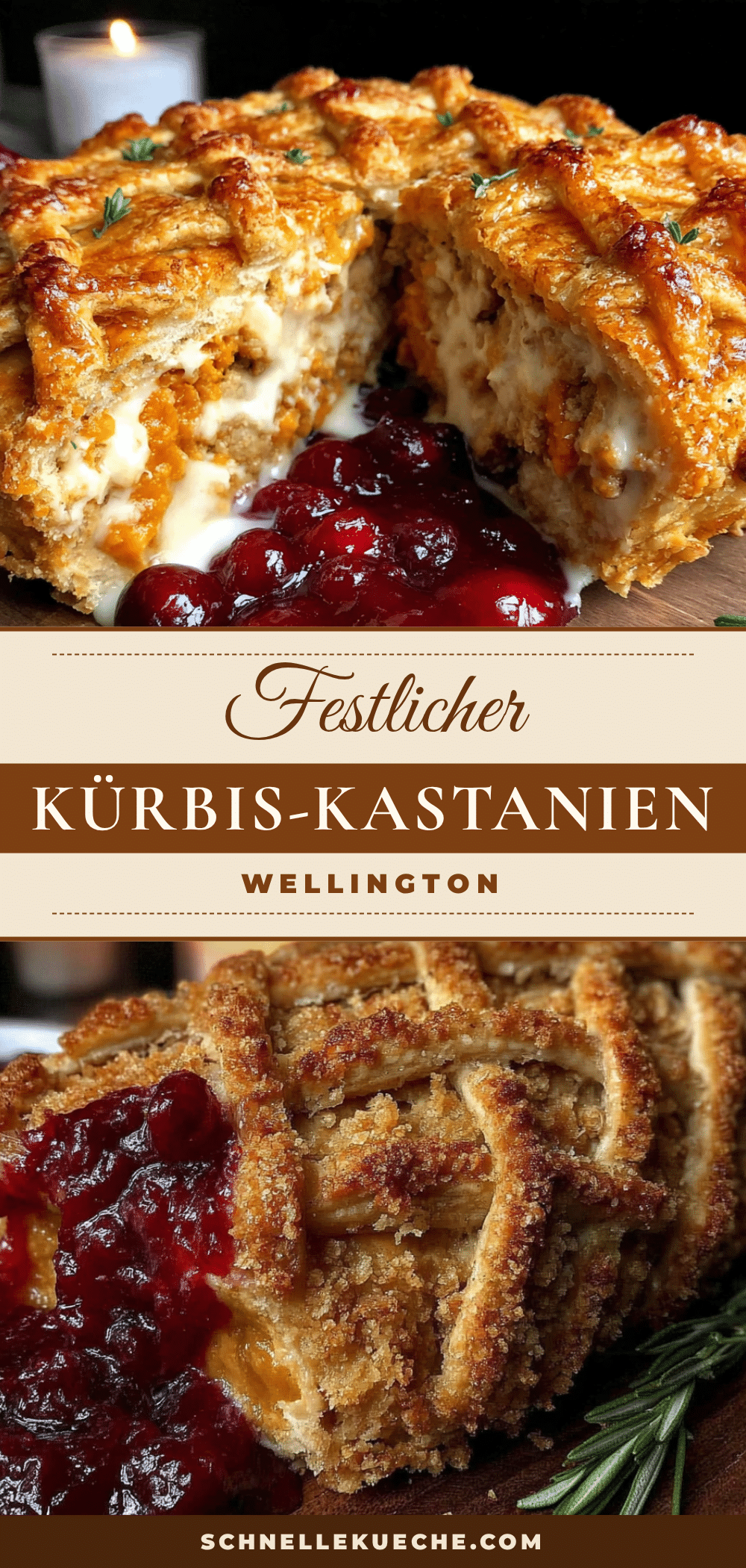 Kürbis-Kastanien-Wellington recipe