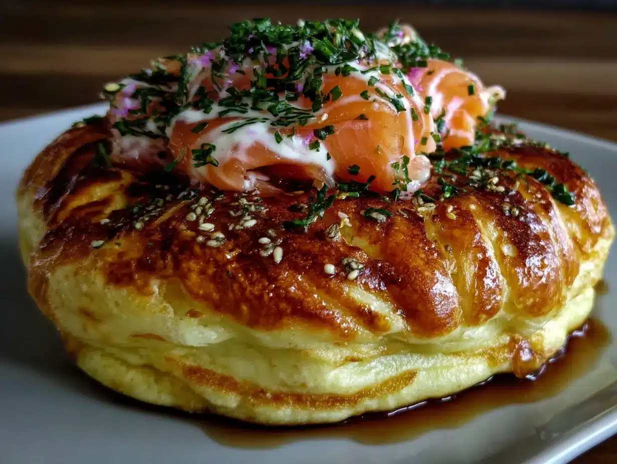 leichte Lachs-Blinis mit Dill-Crème-fraîche preparation steps