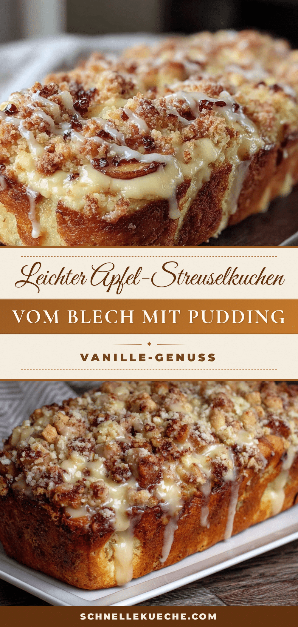 Leichter Apfel-Streuselkuchen vom Blech recipe