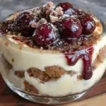 leichtes Spekulatius-Tiramisu im Glas mit Amarena-Kirschen - featured image