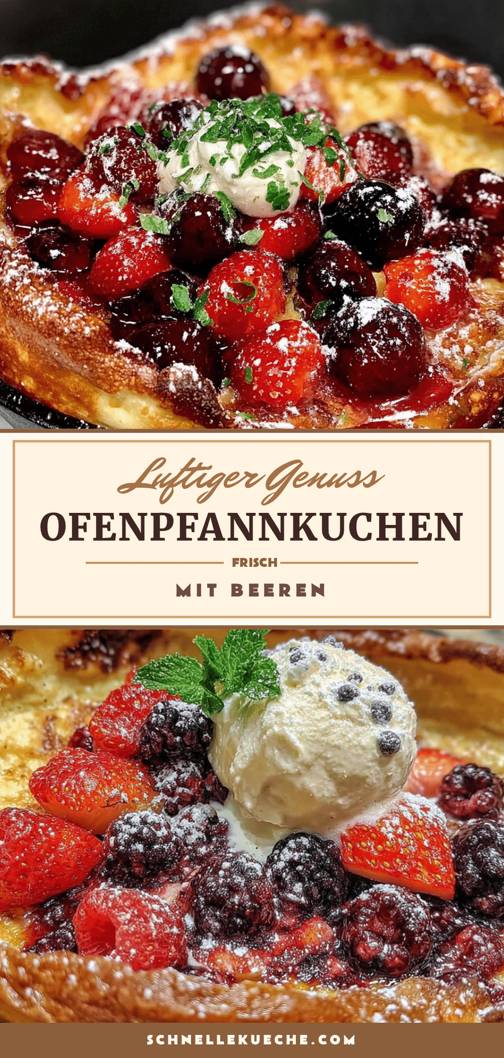 Luftiger Ofenpfannkuchen mit Beerengenuss recipe