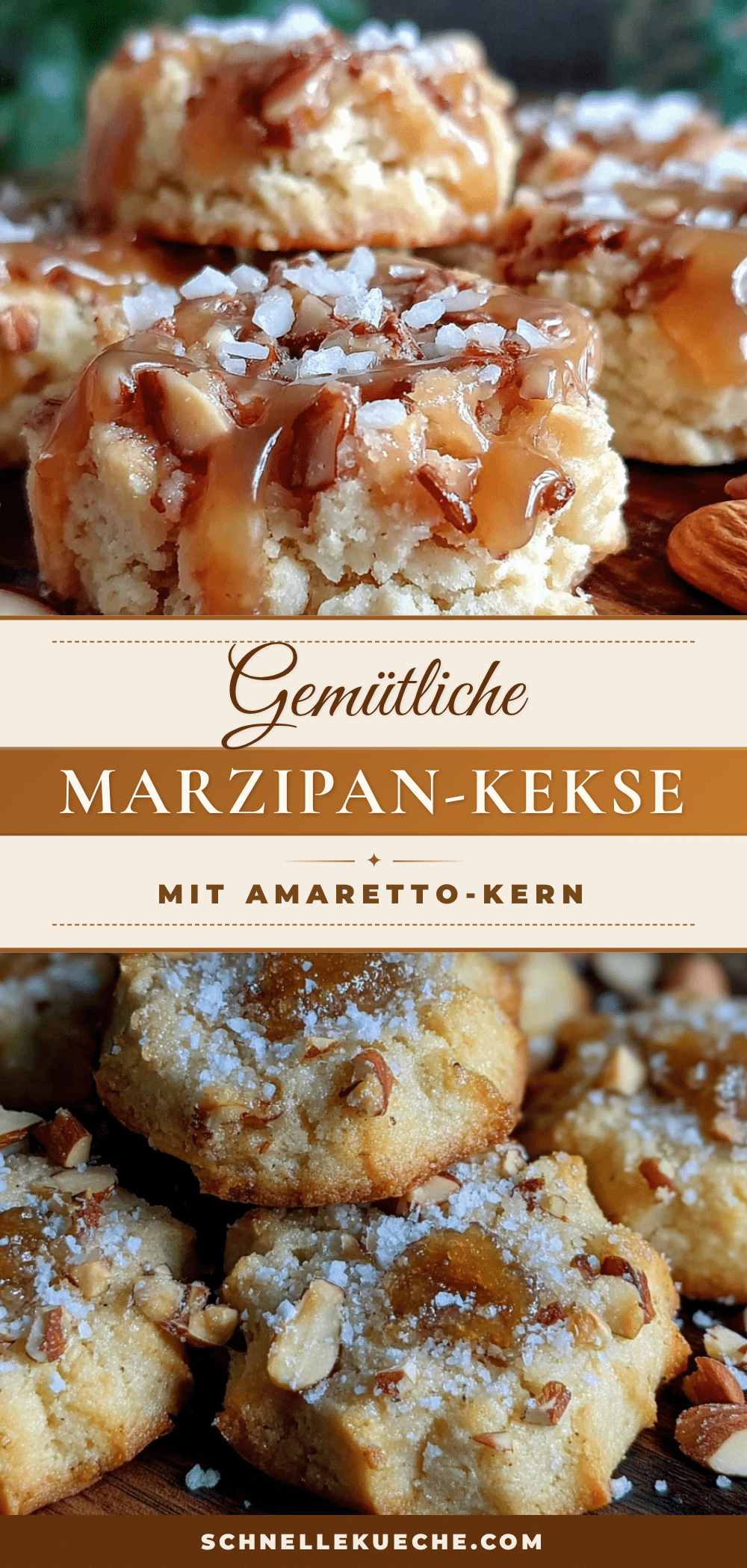 Marzipan-Kekse mit Amaretto-Kern recipe