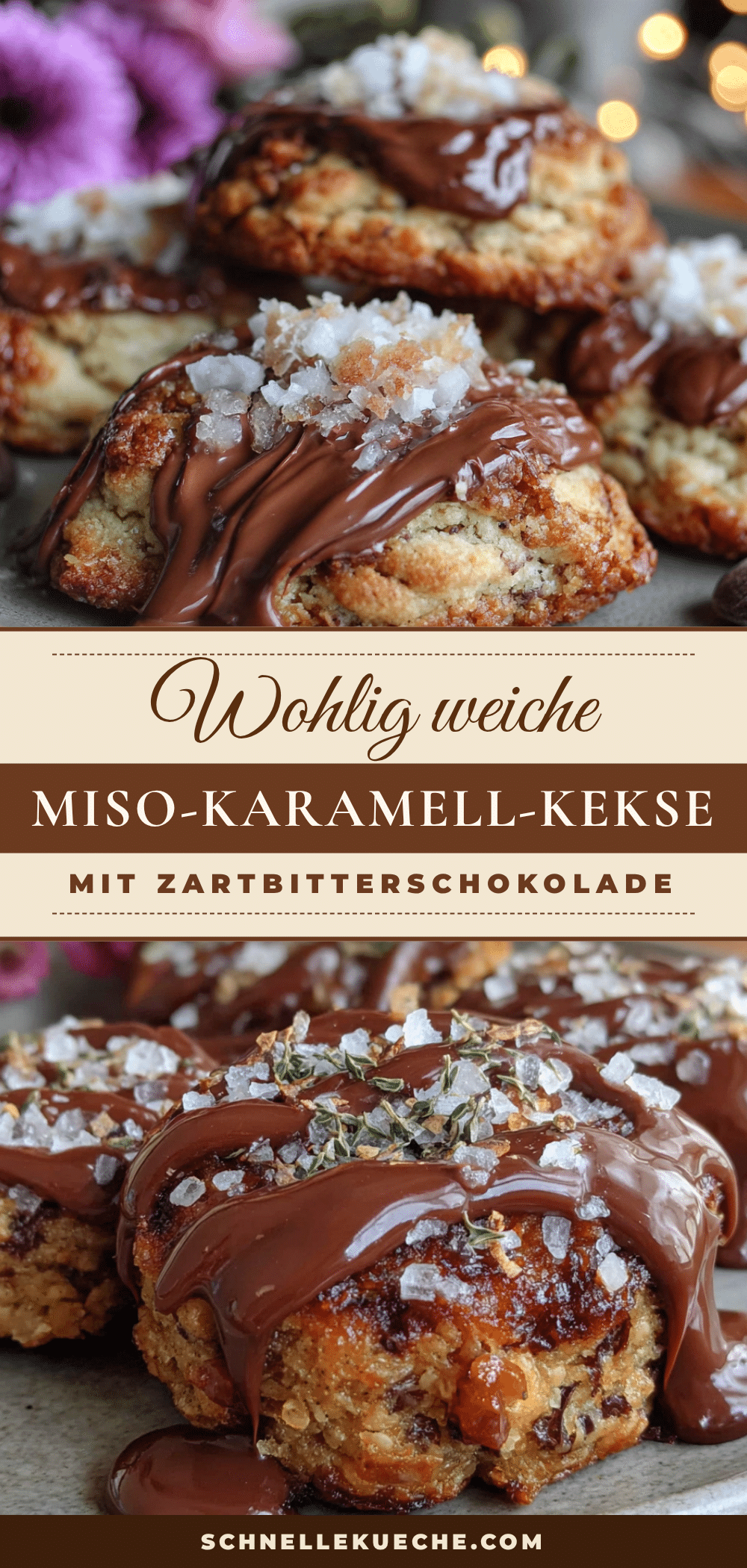 Miso-Karamell-Kekse mit Schokolade recipe