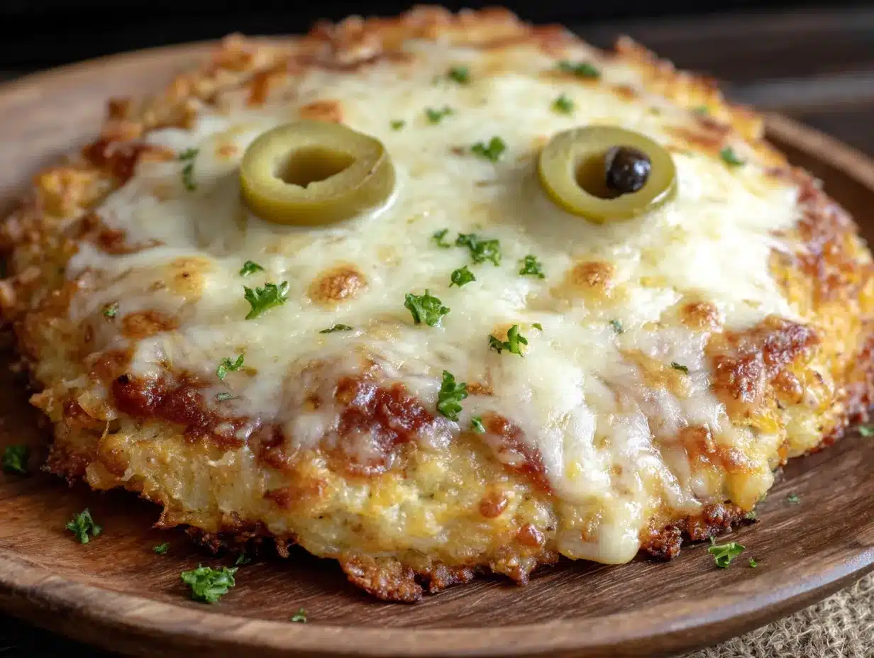 Monster-Mini-Pizzen mit Oliven-Augen preparation steps