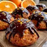 Orangen-Plätzchen mit dunkler Schokoladenglasur - featured image