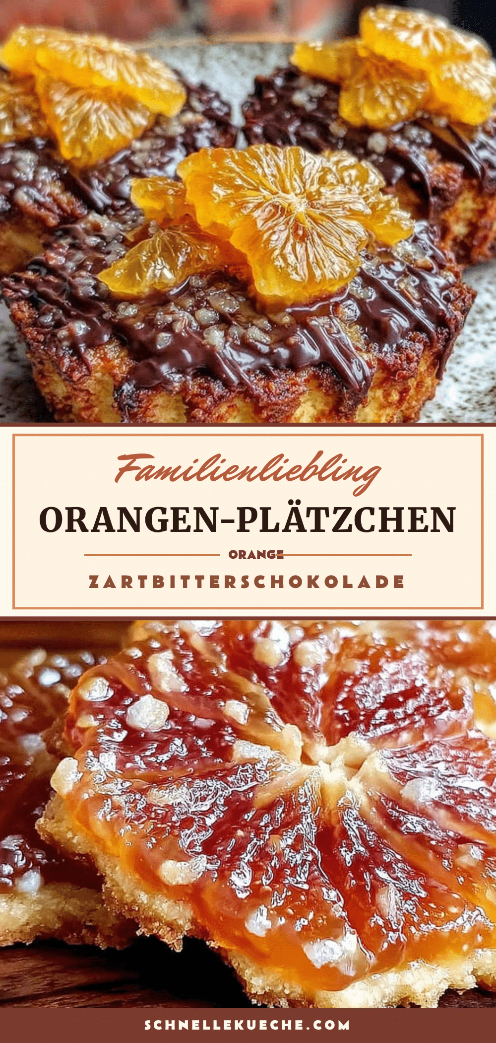 Orangen-Plätzchen mit Schokolade recipe