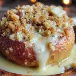 perfekter bratapfel-crumble mit marzipan - featured image