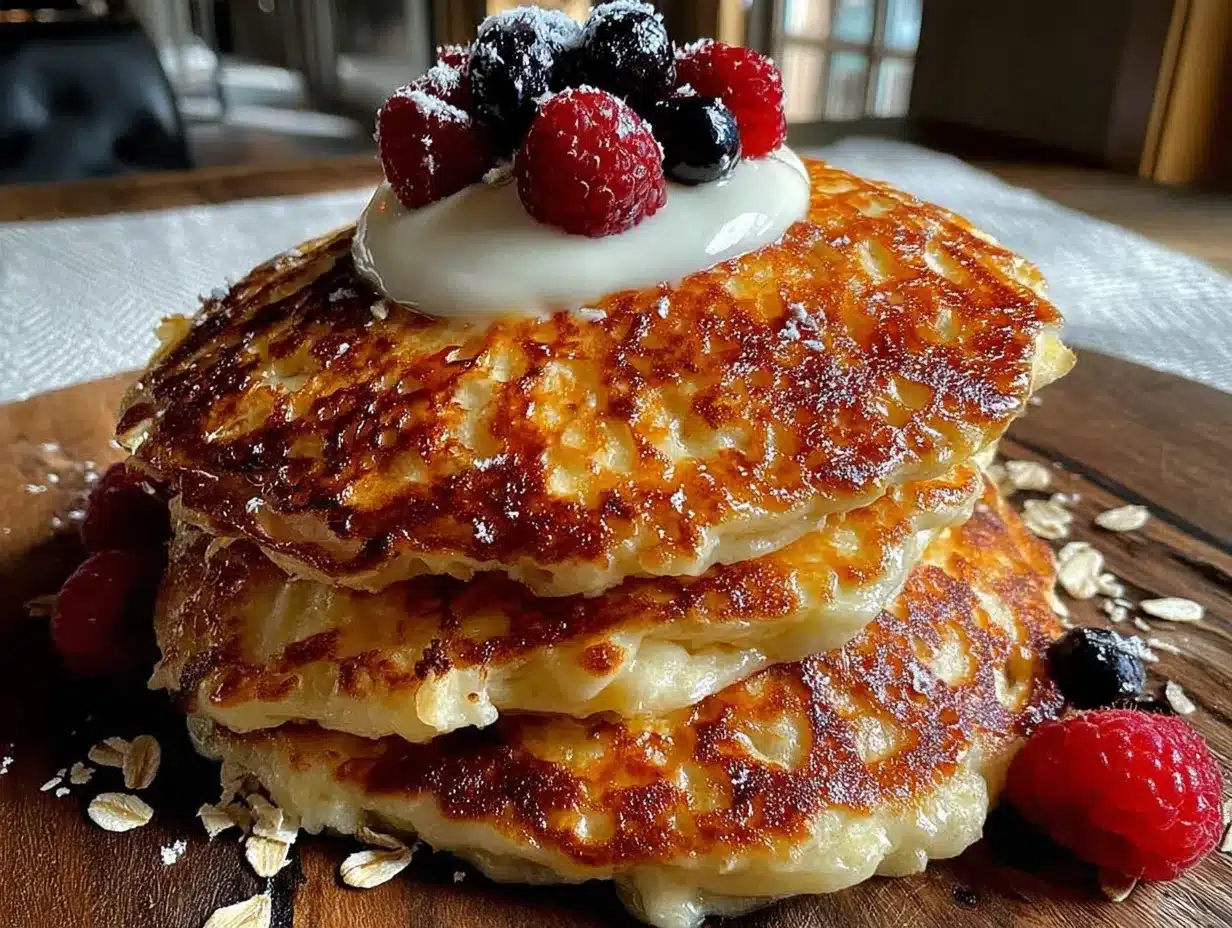 Protein-Pfannkuchen mit 3 Zutaten preparation steps