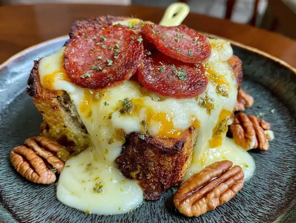 Raclette-Pfännchen mit Birne Speck Walnuss - featured image