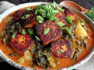 Schneller Grünkohl-Eintopf mit Räuchertofu - featured image