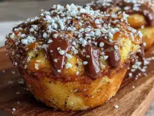 Spinnennetz-Muffins mit Schoko-Ganache - featured image
