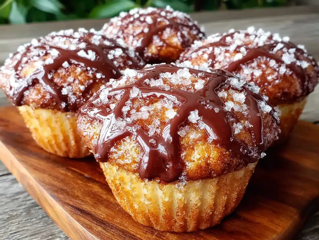 Spinnennetz-Muffins mit Schoko-Ganache preparation steps
