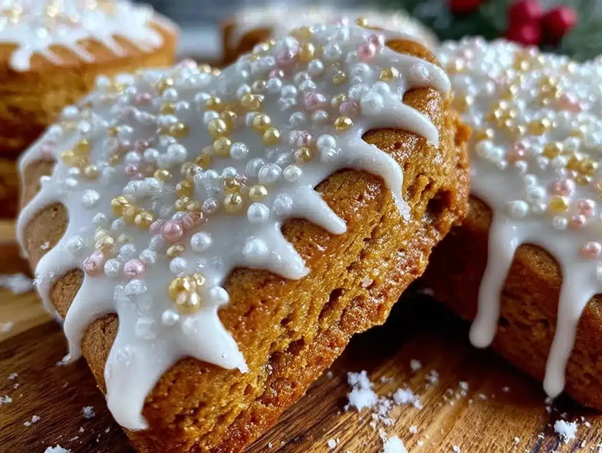 Zimtige Lebkuchenherzen mit Royal Icing preparation steps